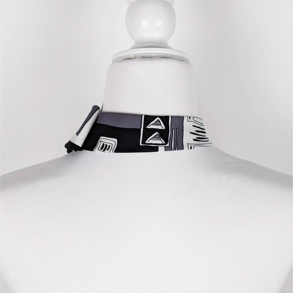 Ogsplosh Black White And Grey Women's Ascot Scarf BNWT - Picture 5 of 7